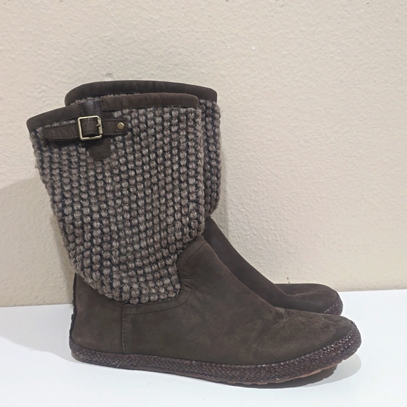 🌾 UGG LYZA WOOL BLEND KNIT BOOTS - Picture 1 of 13